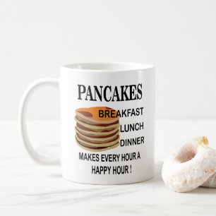 Pfannkuchen Macht Jede Stunde Zu Einer Glücklichen Kaffeetasse