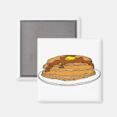 Pfannkuchen Magnet (Vorderseite/Rückseite)