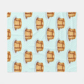 Pfannkuchen mit Ahornsirup und Punkt-Muster Fleecedecke (Vorderseite (Horizontal))