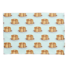 Pfannkuchen mit Ahornsirup und Punkt-Muster Kissenbezug