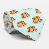 Pfannkuchen mit Ahornsirup und Punkt-Muster Krawatte (Gerollt)