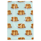Pfannkuchen mit Ahornsirup und Punkt-Muster Mittlere Geschenktüte (Vorderseite)