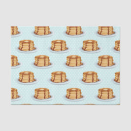 Pfannkuchen mit Ahornsirup und Punkt-Muster Seidenpapier