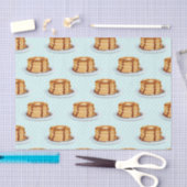 Pfannkuchen mit Ahornsirup und Punkt-Muster Seidenpapier (Handwerk)