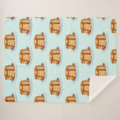 Pfannkuchen mit Ahornsirup und Punkt-Muster Sherpadecke (Vorderseite (Horizontal))