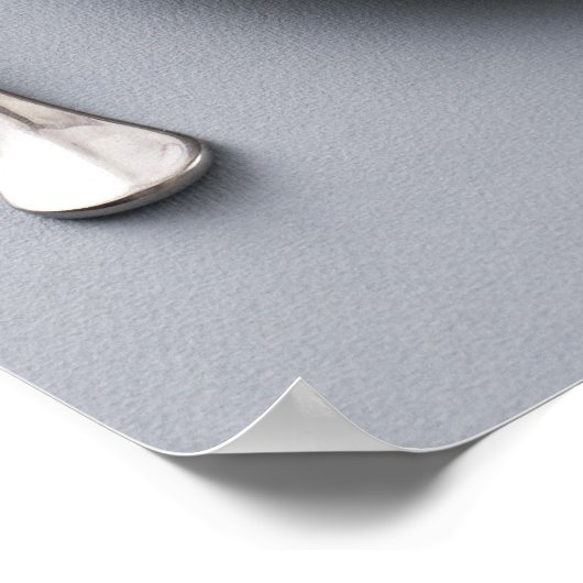 Pfannkuchen mit Butter auf einem Teller Poster (Ecke)