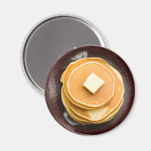 Pfannkuchen mit Butter Magnet (Vorderseite/Rückseite)