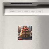 Pfannkuchen mit Erdbeeren Magnet (In Situ (Geschirrspüler))