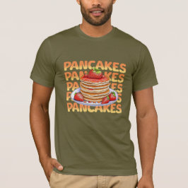 Pfannkuchen mit Erdbeeren überzogen T-Shirt