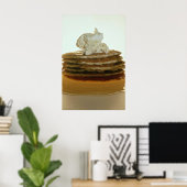 Pfannkuchen mit gepeitschter Butter Poster (Heimbüro)