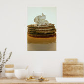 Pfannkuchen mit gepeitschter Butter Poster (Küche)