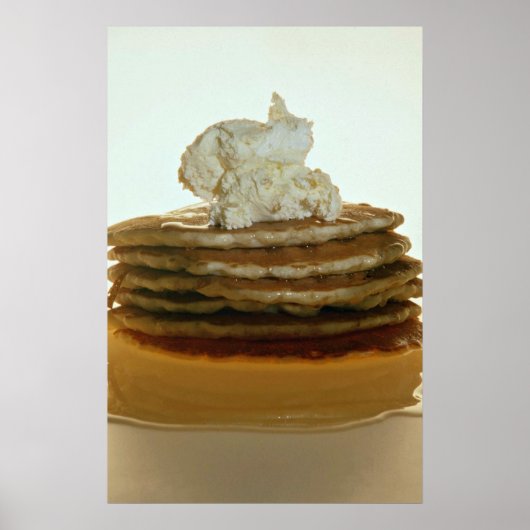 Pfannkuchen mit gepeitschter Butter Poster (Vorne)
