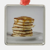Pfannkuchen mit Sirup Silbernes Ornament (Vorne)