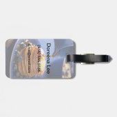 Pfannkuchen mit Sirup und Heidelbeeren Gepäckanhänger (Rückseite horizontal)