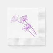 Pfannkuchen, Petersilie, lila Papierserviette (Vorderseite)