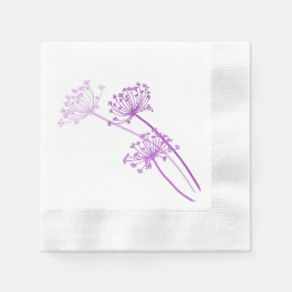 Pfannkuchen, Petersilie, lila Papierserviette