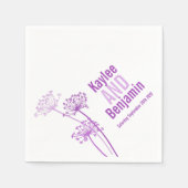 Pfannkuchen, Petersilie, lila Papierserviette (Vorderseite)