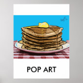 Pfannkuchen, POP ART Poster (Vorne)