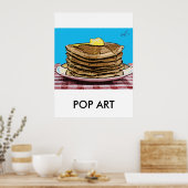 Pfannkuchen, POP ART Poster (Küche)
