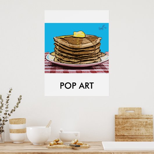 Pfannkuchen, POP ART Poster (Küche)