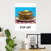 Pfannkuchen, POP ART Poster (Heimbüro)