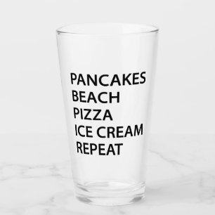 Pfannkuchen Strand Pizza Eiscreme Wiederholung Glas