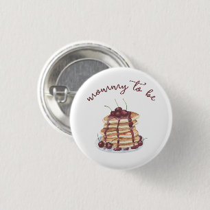 Pfannkuchen Süße Kirsche - werdende Mummy Button