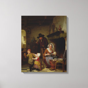 Pfannkuchen-Tag, 1845 Leinwanddruck