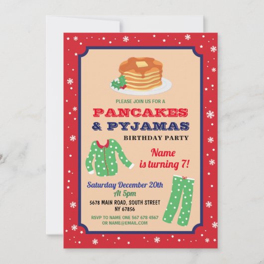 Pfannkuchen-u. Einladung (Vorderseite)