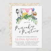 Pfannkuchen-u. Schlüpfer-Wäsche-Dusche laden 12x18 Einladung (Vorne/Hinten)