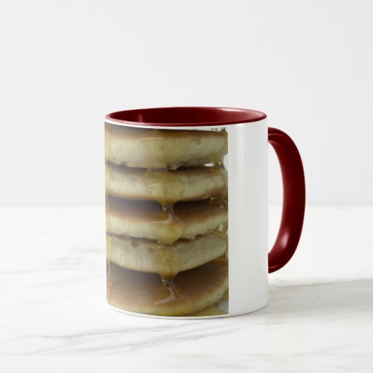 Pfannkuchen u. Sirupkaffee-Tasse Tasse (VorderseiteRechts)