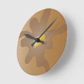Pfannkuchen-Uhr Runde Wanduhr (Winkel)