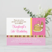 Pfannkuchen und einladung (Stehend Vorderseite)