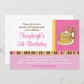 Pfannkuchen und einladung (Vorne/Hinten)