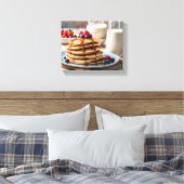 Pfannkuchen und Milch Leinwanddruck (Insitu (Schlafzimmer))