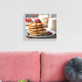 Pfannkuchen und Milch Leinwanddruck (Insitu (Wohnzimmer))