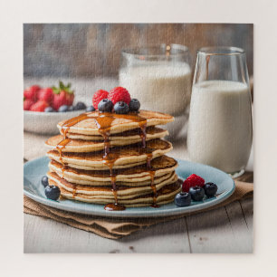 Pfannkuchen und Milch Puzzle
