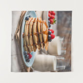Pfannkuchen und Milch Wandteppich (Vorderseite (Horizontal))