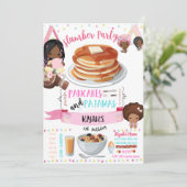 Pfannkuchen und Pajamas Geburtstagskarte (Stehend Vorderseite)