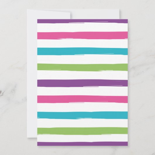 Pfannkuchen und Pajamas zum Geburtstag Einladung (Rückseite)