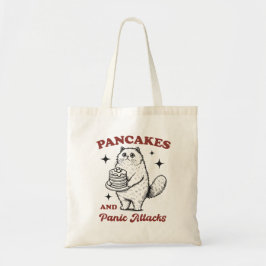 Pfannkuchen und Panikattacken lustige Katze Tragetasche