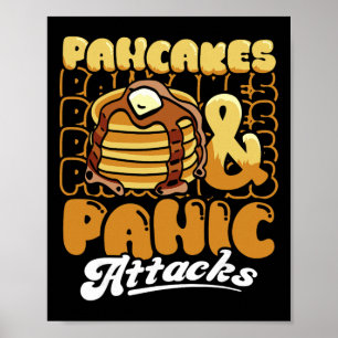 Pfannkuchen und Panikattacken Psychische Gesundhei Poster