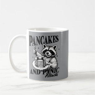 Pfannkuchen und Panikattacken Selbstfürsorge Psych Kaffeetasse
