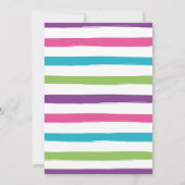 Pfannkuchen-und Pyjama-Geburtstags-Einladung Einladung (Rückseite)