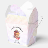 Pfannkuchen und Schnuller Brunch Babydusche Geschenkschachtel (Geöffnet)