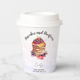 Pfannkuchen und Schnuller Brunch Babydusche Pappbecher
