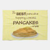 Pfannkuchen und Sirup-Spitze-Zitat Handtuch (Horizontal)