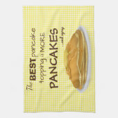 Pfannkuchen und Sirup-Spitze-Zitat Handtuch (Vertikal)