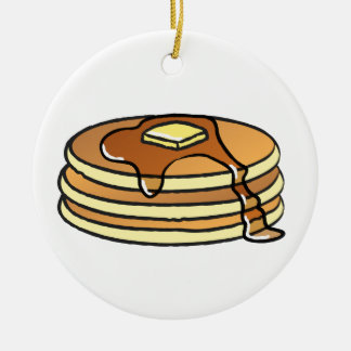 Pfannkuchen - Weihnachtsverzierung Keramik Ornament