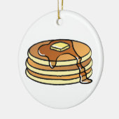 Pfannkuchen - Weihnachtsverzierung Keramik Ornament (Links)